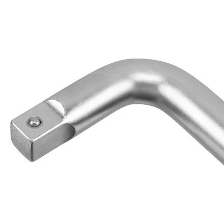 Вороток Г-образный, 300*100 мм, квадрат 3/4&quot;, CrV, матовый хром Denzel 14068 купить в Перми