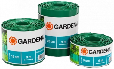 Бордюр зеленый 20 см, длина 9 м GARDENA