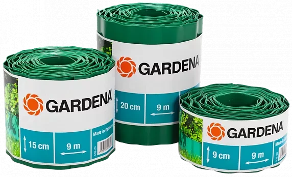 Бордюр зеленый 20 см, длина 9 м  GARDENA купить в Перми