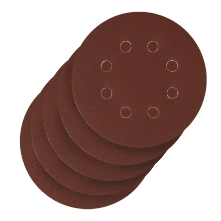 Круг абразивный на ворсовой подложке под &quot;липучку&quot;, перфорированный, P 180, 125 мм, 5 шт Сибртех 738087 купить в Перми