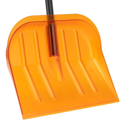 Лопата для уборки снега поликарбонат Сибртех, 465х410х1390 мм, стальной черенок, усиленная 61655 купить в Перми