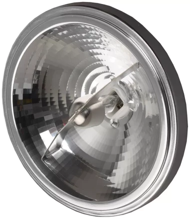 Лампа галогенная СВЕТОЗАР алюм. отражатель, угол 8гр, цоколь G53, диаметр 111мм, 35Вт, 12В SV-44743-08 купить в Перми