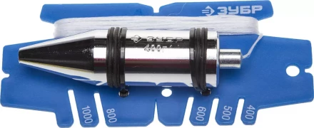 Отвес ЗУБР &quot;ЭКСПЕРТ&quot; строительный в пластмассовом чехле, 400гр 06347-40 купить в Перми