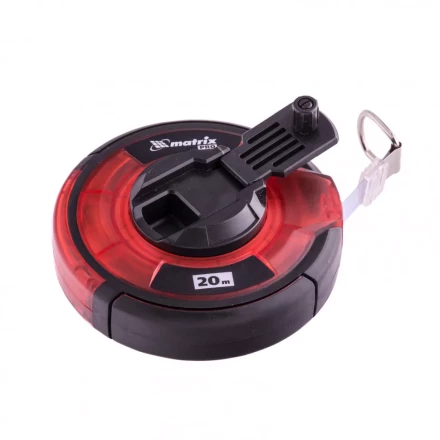 Рулетка геодезическая 20 м х 12,5 мм закрытый корпус стальная лента односторонняя шкала Pro Matrix 31280 купить в Перми