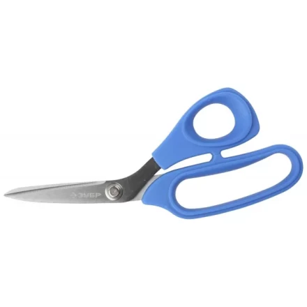 Ножницы ЗУБР &quot;ЭКСПЕРТ&quot; изогнутые технические универсальные, Mo-V сталь HRC 60-62, 205мм 40001_z01 купить в Перми