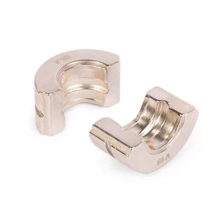 Набор матриц КВТ V (15–28 мм) для опрессовки фитингов из меди и нержавеющей стали (89623) купить в Перми