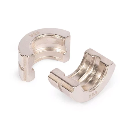 Набор матриц КВТ V (15–28 мм) для опрессовки фитингов из меди и нержавеющей стали (89623) купить в Перми