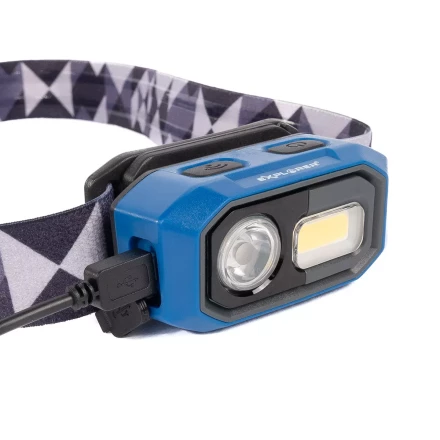 Фонарик налобный светодиодный со встроенным аккумулятором КВТ HL-6567 (88899) купить в Перми