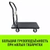 Тележка ручная платформенная металлическая HITCH 300кг 600*900 колеса резиновые 125мм (SZ086115) купить в Перми