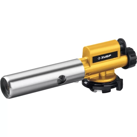 ЗУБР ГПМ-800, 1300°C, цельнометаллическая, газовая горелка с пьезоподжигом на баллон с цанговым соединением, Профессионал (55550) купить в Перми