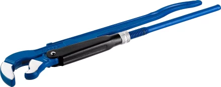 Ключ трубный рычажный ЗУБР &quot;ПРОФЕССИОНАЛ&quot;, тип &quot;S&quot;, изогнутые губки для труднодоступных мест, цельнокованный, Сr-V,  № 3, 2&quot; 27336-3_z01 купить в Перми