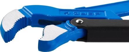 Ключ трубный рычажный ЗУБР &quot;ПРОФЕССИОНАЛ&quot;, тип &quot;S&quot;, изогнутые губки для труднодоступных мест, цельнокованный, Сr-V,  № 3, 2&quot; 27336-3_z01 купить в Перми