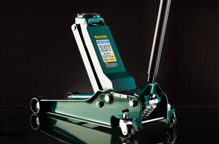 Домкрат гидравлический подкатной &quot;Kraft-Lift&quot;, 3т, 133-465 мм, KRAFTOOL 43450-3 43450-3 купить в Перми