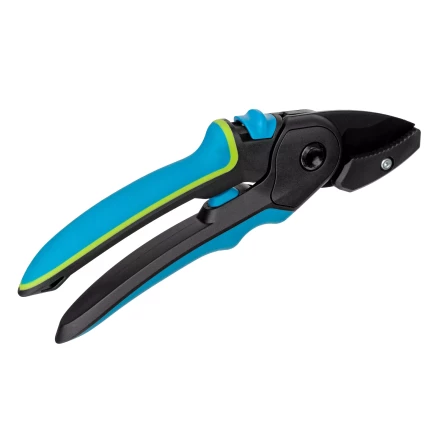 Секатор с наковальней Palisad, 220 мм, регулировка захвата, трехкомпонентные рукоятки, Luxe, 604805 купить в Перми