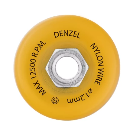 Щетка для УШМ, 75 мм, Чашка, нейлоновая щетина, М14, Denzel 74465 купить в Перми