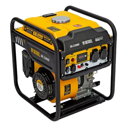 Генератор инверторный DENZEL GK-2200iF, 2,2 кВт, 230 В, ручной старт купить в Перми