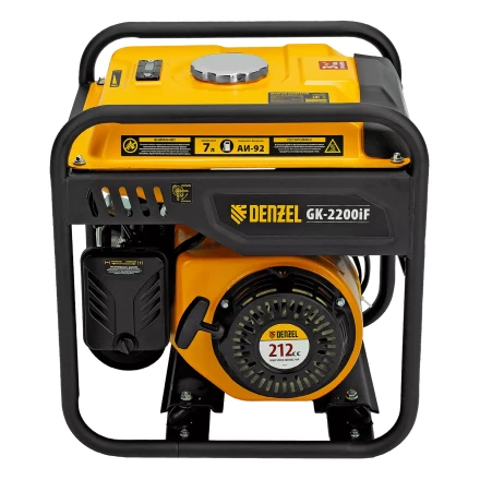 Генератор инверторный DENZEL GK-2200iF, 2,2 кВт, 230 В, ручной старт купить в Перми