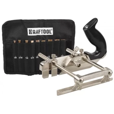 Рубанок KRAFTOOL &quot;EXPERT&quot; металлический для специальных работ, модель &quot;A52&quot;, 9 ножей в комплекте, 210мм 1-18541-H9_z01 купить в Перми