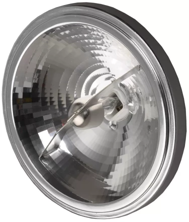 Лампа галогенная СВЕТОЗАР алюм. отражатель, угол 8гр, цоколь G53, диаметр 111мм, 50Вт, 12В SV-44745-08 купить в Перми