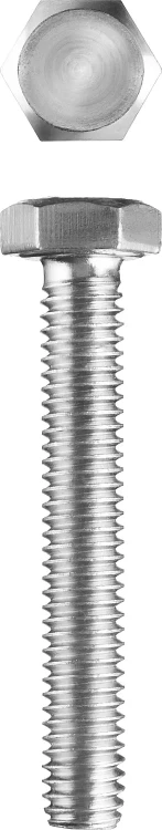 Болт ГОСТ 7798-70, M8 x 80 мм, 2 шт, кл. пр. 5.8, оцинкованный, ЗУБР 303086-08-080 купить в Перми