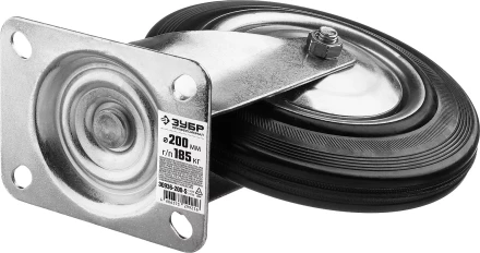 Колеса поворотные из литой резины с металлическим диском серия ПРОФЕССИОНАЛ купить в Перми