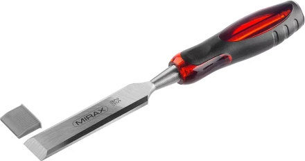 Стамеска MIRAX с двухкомпонентной прозрачной рукояткой, 25мм 1810-25 купить в Перми