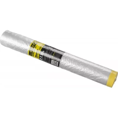 Пленка STAYER "PROFESSIONAL" защитная с клейкой лентой "МАСКЕР", HDPE, 9мкм, 2,7х15м 12255-270-15