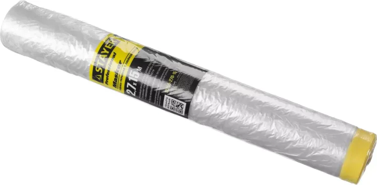 Пленка STAYER "PROFESSIONAL" защитная с клейкой лентой "МАСКЕР", HDPE, 9мкм, 2,7х15м 12255-270-15 купить в Перми