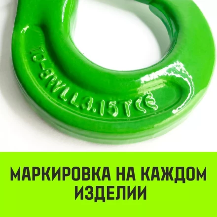 Крюк самозапирающийся с проушиной HITCH 20-Т8 кл 12.5 Т (SZ071269) купить в Перми