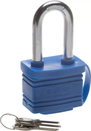 Замок ЗУБР &quot;ЭКСПЕРТ&quot; навесной всепогодный, удлиненная дужка, 50мм 37212-50_z01 купить в Перми