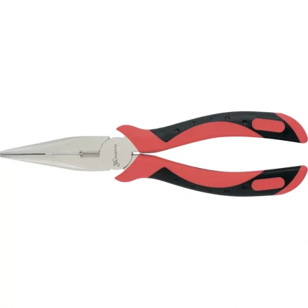 Длинногубцы GRAND 160 мм прямые никелированные двухкомпонентные рукоятки MTX 171369 купить в Перми