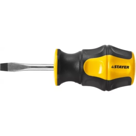 Отвертка STAYER &quot;MASTER&quot; &quot;HERCULES&quot;, Сr-V, противоскользящая рукоятка, SL5,0x38мм 25051-38-5.0_z01 купить в Перми