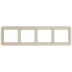 Панель СВЕТОЗАР &quot;ГАММА&quot; четверная горизонтальная, цвет бежевый SV-54150-B купить в Перми