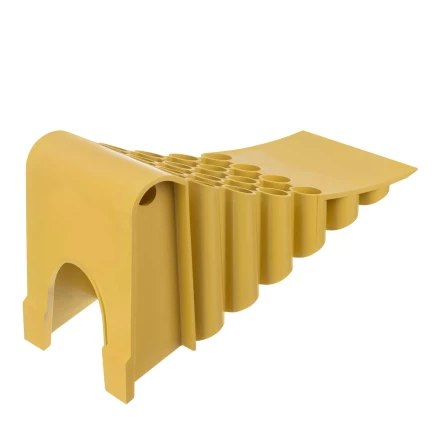 Упор противооткатный для грузового транспорта Stels, ЖЕЛТЫЙ, 35 т, 438х200х205 мм, 56777 купить в Перми