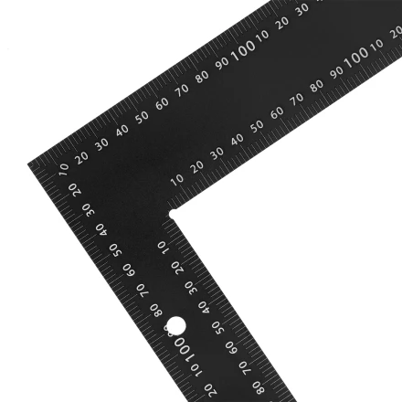 Угольник Denzel, 400 х 600 мм, алюминиевый, лазерная гравировка 32393 купить в Перми