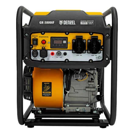 Генератор инверторный DENZEL GK-3800iF, 3,8 кВт, 230 В, ручной старт купить в Перми