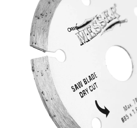 Диск 85х15х1,6х1 мм алмазный для циркулярной мини-пилы MESSER М200 (макс 7000 об/мин, сухой рез) купить в Перми