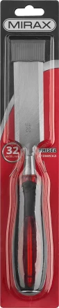 Стамеска MIRAX с двухкомпонентной прозрачной рукояткой, 32мм 1810-32 купить в Перми