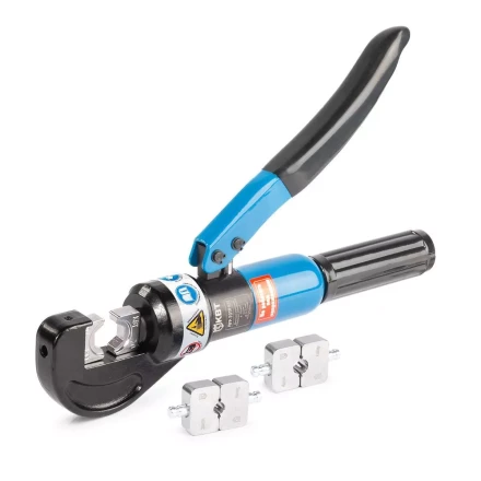 Пресс гидравлический ручной КВТ ПГР-70ТР для опрессовки наконечников до 70 мм и тросов  до 4 мм (91808) купить в Перми