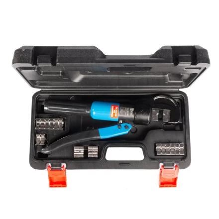 Пресс гидравлический ручной КВТ ПГР-70ТР для опрессовки наконечников до 70 мм и тросов  до 4 мм (91808) купить в Перми