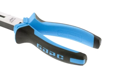 Длинногубцы прямые 200 мм хром-ванадий двухкомпонентные рукоятки БАРС 17196 купить в Перми