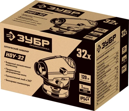 ЗУБР ОУ-32, 120 м, оптический нивелир, Профессионал (34917) купить в Перми