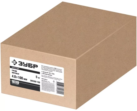 ЗУБР 100 x 4 мм, 5 кг, винтовые гвозди (305260-100) купить в Перми