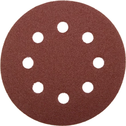 Круг шлифовальный ЗУБР &quot;МАСТЕР&quot; универсальный, из абразивной бумаги на велкро основе, 8 отверстий, Р60, 115мм, 5шт 35560-115-060 купить в Перми