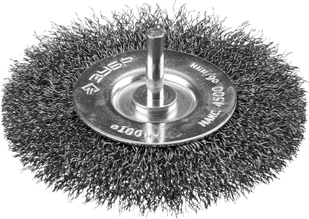 ЗУБР &quot;ПРОФЕССИОНАЛ&quot;. Щетка дисковая для дрели, витая стальная проволока 0,3мм, 100мм 35198-100_z02 купить в Перми