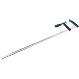 Струбцина ЗУБР "ПРОФЕССИОНАЛ", тип "F", двухкомпонентная ручка, стальная закаленная рейка, 120х1000мм 32155-120-1000