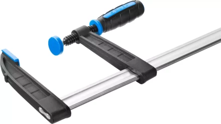 Струбцина ЗУБР &quot;ПРОФЕССИОНАЛ&quot;, тип &quot;F&quot;, двухкомпонентная ручка, стальная закаленная рейка, 120х1000мм 32155-120-1000 купить в Перми
