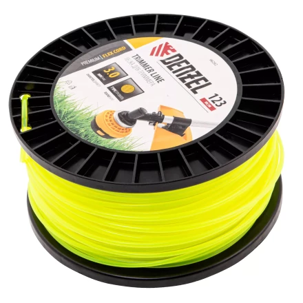 Леска для триммера круглая Denzel, 3,0мм х 123м, на DIN катушке FLEX CORD, 96282 купить в Перми