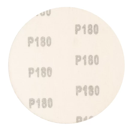 Круг абразивный на ворсовой подложке под &quot;липучку&quot;, P 180, 125 мм, 10 шт Сибртех 738657 купить в Перми