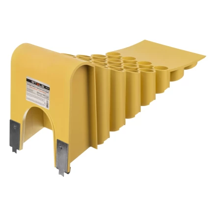 Упор противооткатный для грузового транспорта Stels 56778, ЖЕЛТЫЙ, 35 т, 473х200х205 мм купить в Перми